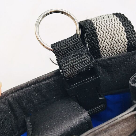 NEW No Boundaries Black  Detachable Crossbody Bag Double Handle Case Zip Pockets - Picture 10 of 10